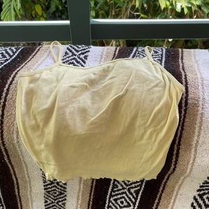 Yellow brandy Melville top